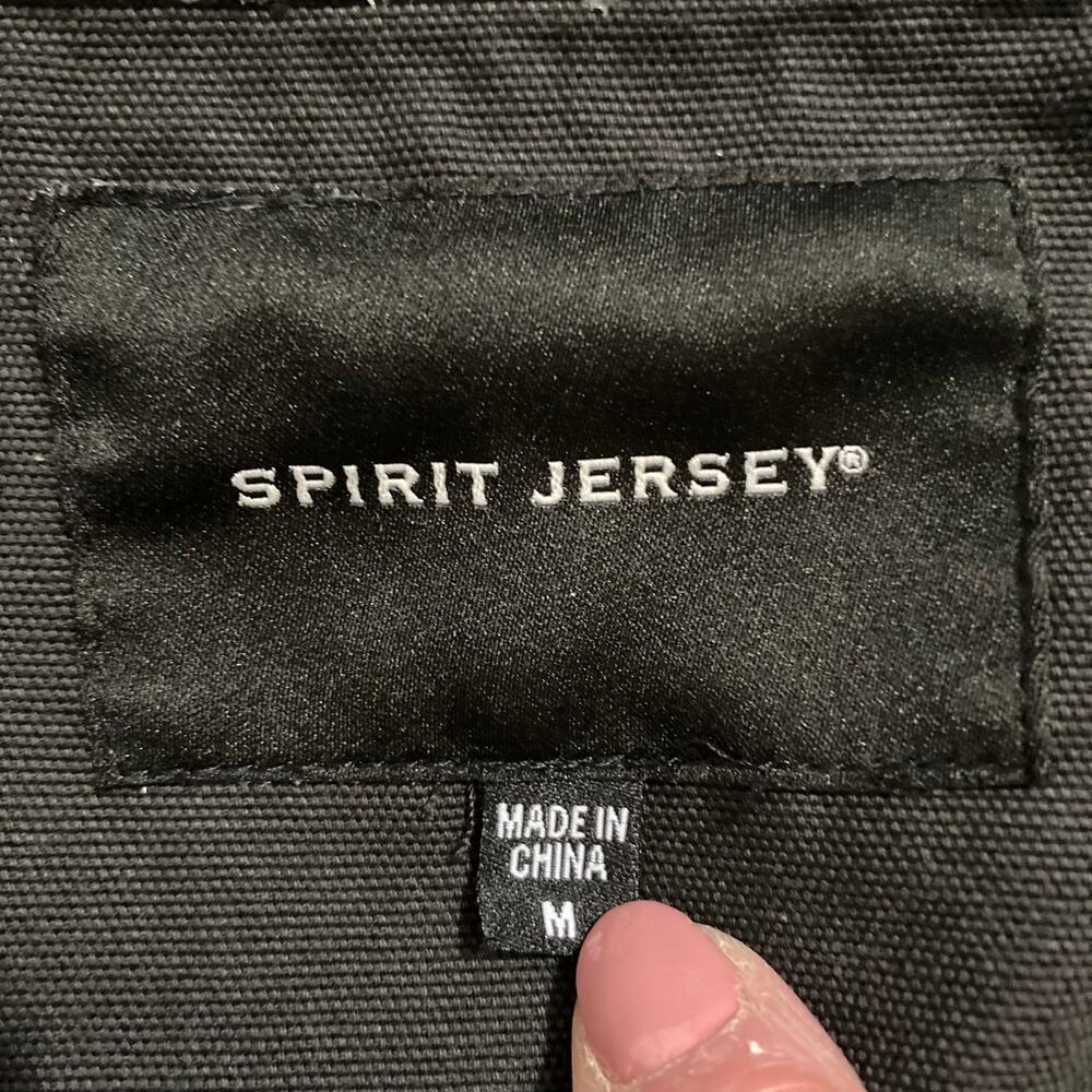 Spirit Jersey Mens Black Utility Denim Romper Distressed Streetwear Size M - Picture 7 of 9